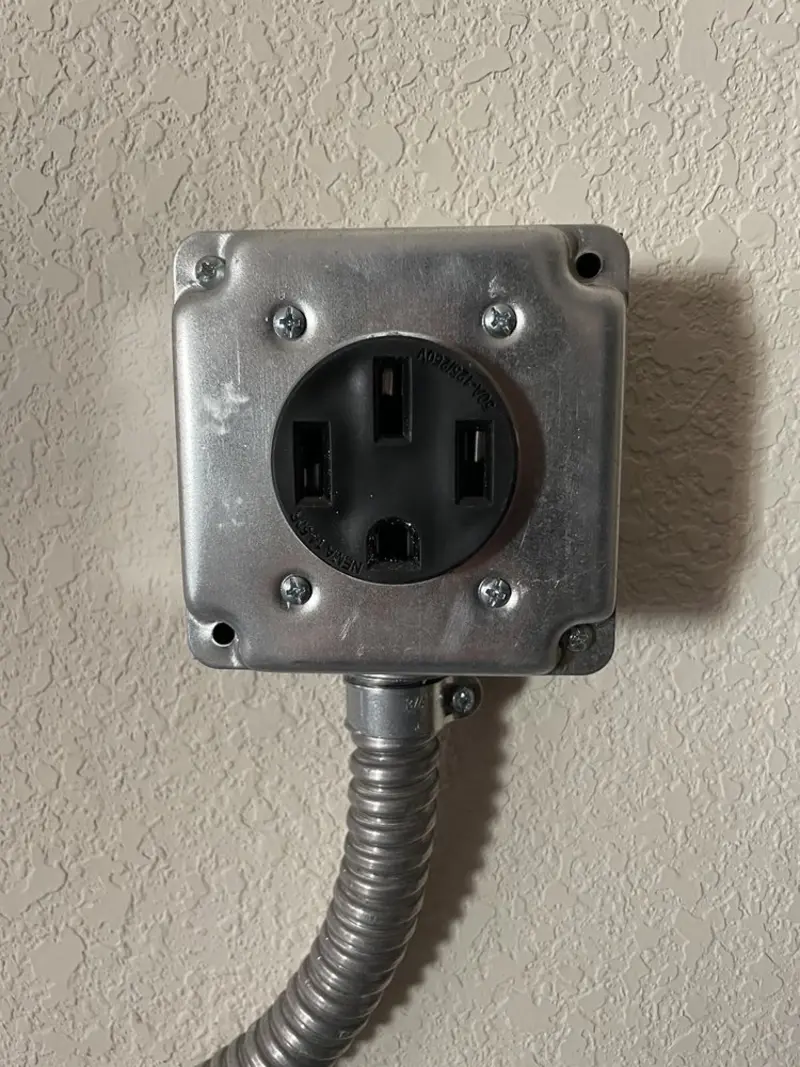 NEMA 14-50 outlet installed for Smart Home Electrical in Mount Hermon